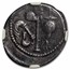 Roman Silver Denarius Julius Caesar Elephant (49-48 BC) Ch XF NGC
