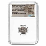 Roman Silver Denarius Julius Caesar Elephant (49-48 BC) XF NGC
