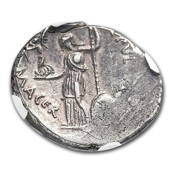 Buy Roman Silver Denarius Julius Caesar/ P. Sep. Macer (44 BC) AU NGC