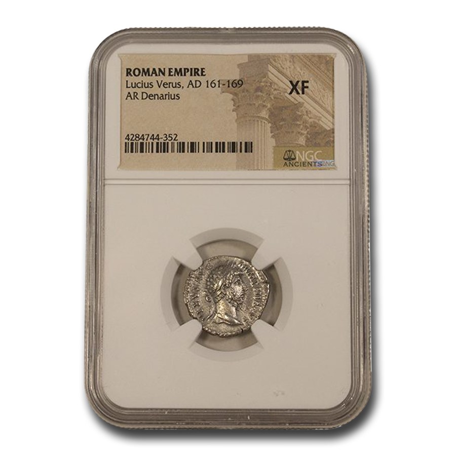 Buy Roman Silver Denarius Lucius Veras (161169 AD) XF NGC APMEX