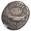 Roman Silver Denarius Marc Antony Legion II (30 BC) VG NGC