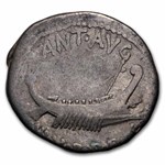 Roman Silver Denarius Marc Antony Legion IV (32-31 BC) VF