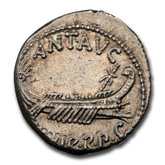 Roman Silver Denarius Marc Antony Legion VI (30 BC) Ch AU NGC Roman Silver Denarius Marc Antony Legion VI (30 BC) Ch AU NGC