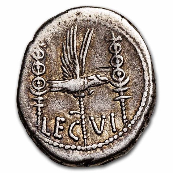 Buy Roman Silver Denarius Marc Antony Legion VI (30 BC) XF APMEX