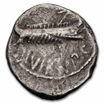 Roman Silver Denarius Marc Antony Legion VII (32-31 BC) Fine