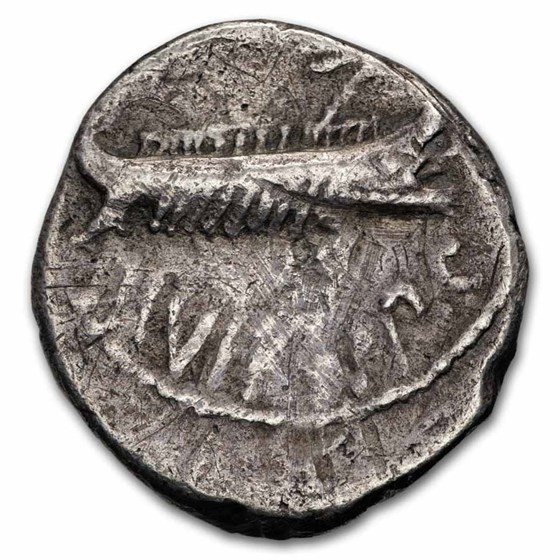 Roman Silver Denarius Marc Antony Legion VII (32-31 BC) Fine