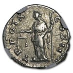 Roman Silver Denarius Marcus Aurelius (161-180 AD) AU NGC