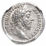 Roman Silver Denarius Marcus Aurelius (161-180 AD) Ch-VF NGC