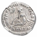Roman Silver Denarius Marcus Aurelius (161-180 AD) Ch-VF NGC