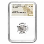 Roman Silver Denarius Marcus Aurelius (161-180 AD) Ch-VF NGC