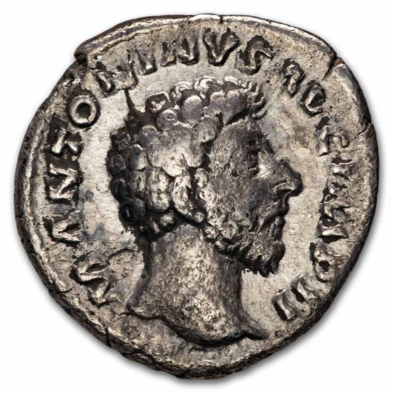 Roman Silver Denarius Marcus Aurelius (161-180 AD) VF (Random)