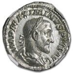 Roman Silver Denarius Maximinus I (235-238 AD) Ch-XF NGC