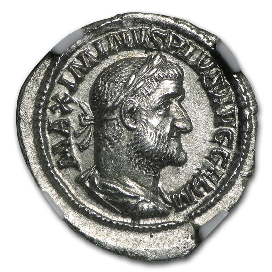 Roman Silver Denarius Maximinus I (235-238 AD) MS NGC Roman Silver Denarius Maximinus I (235-238 AD) MS NGC