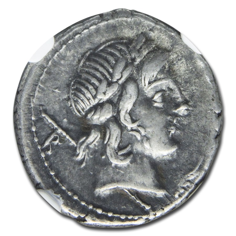 Buy Roman Silver Denarius Pub. Crepusius (82 BC) XF NGC APMEX