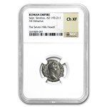 Roman Silver Denarius Septimius Severus (193-211 AD) CH XF NGC