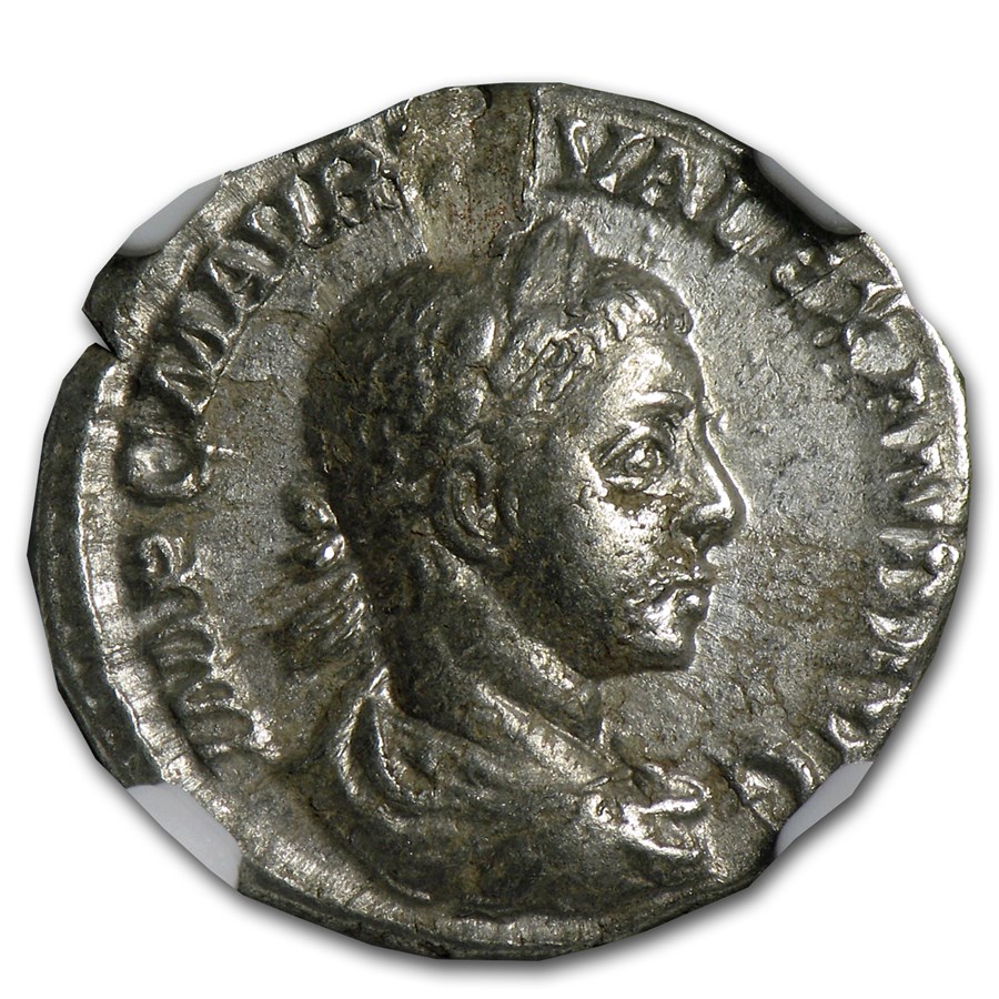 Roman Silver Denarius Severus Alexander (222-235 AD) Ch-VF NGC