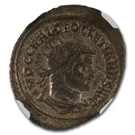 Roman Silvered Aurelianianus Diocletian 284-305 AD Ch XF NGC