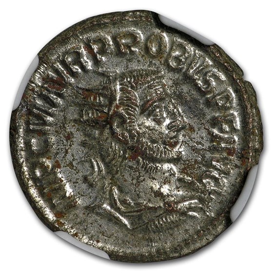 Roman Silvered Bi Aurelianianus Emp. Probus 276-282 AD MS NGC Roman Silvered Bi Aurelianianus Emp. Probus 276-282 AD MS NGC