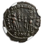 Rome AE3/4 BI Nummus Constantius II XF NGC (Nether Compton Vault)