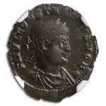 Rome AE3/4 BI Nummus Constantius II XF NGC (Nether Compton Vault)
