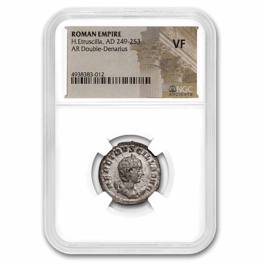 Rome AR Dbl Denarius H. Etruscilla 249-51 AD VF NGC (Random Coin)