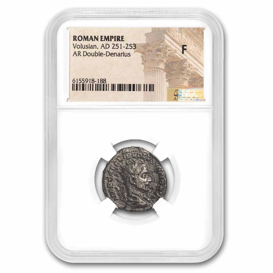 Buy 251-253 Rome AR Double Denarius Volusian Fine | APMEX