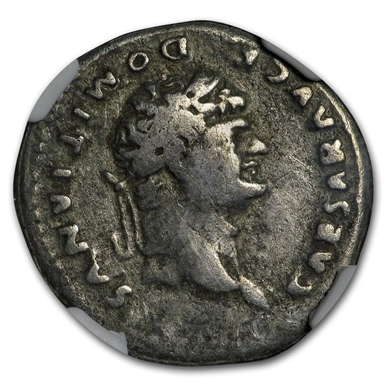 Rome AR Denarius Emp Domitian (81-96 AD) Fine NGC (RIC II 921) Rome AR Denarius Emp Domitian (81-96 AD) Fine NGC (RIC II 921)