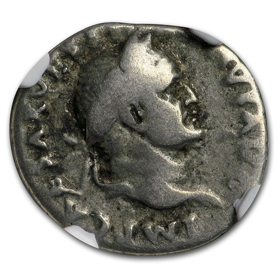 Rome AR Denarius Emp Vespasian (69-79 AD) VG NGC RIC II 852 Rome AR Denarius Emp Vespasian (69-79 AD) VG NGC RIC II 852