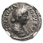 Rome AR Denarius Faustina Jr. 147-75/6 AD XF NGC (Random Coin)