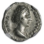 Rome AR Denarius Faustina Sr 138-141 AD Ch VF NGC (Random Coin)