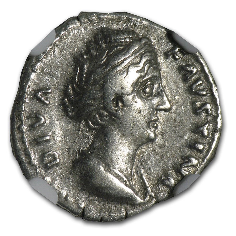 Rome AR Denarius Faustina Sr 138-141 AD Ch VF NGC (Random Coin)