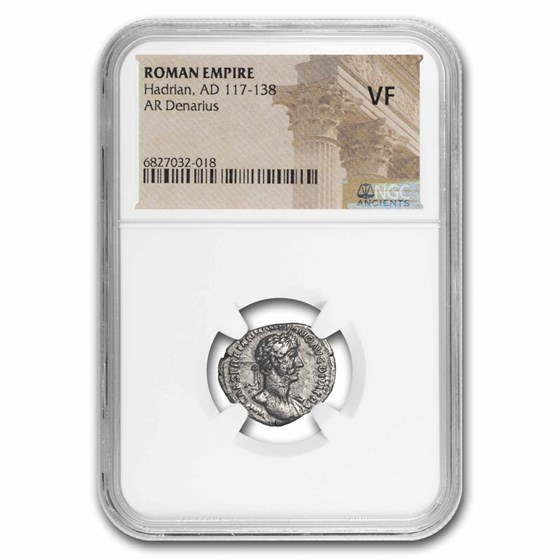 Rome AR Denarius Hadrian (117-138 AD) VF NGC (Random Coin) Rome AR Denarius Hadrian (117-138 AD) VF NGC (Random Coin)