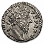 Rome AR Denarius Marcus Aurelius (161-180 AD) Ch XF (RIC 215)