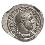 Rome AR Denarius Sev Alexander 222-235 AD Ch AU NGC (Random Coin)