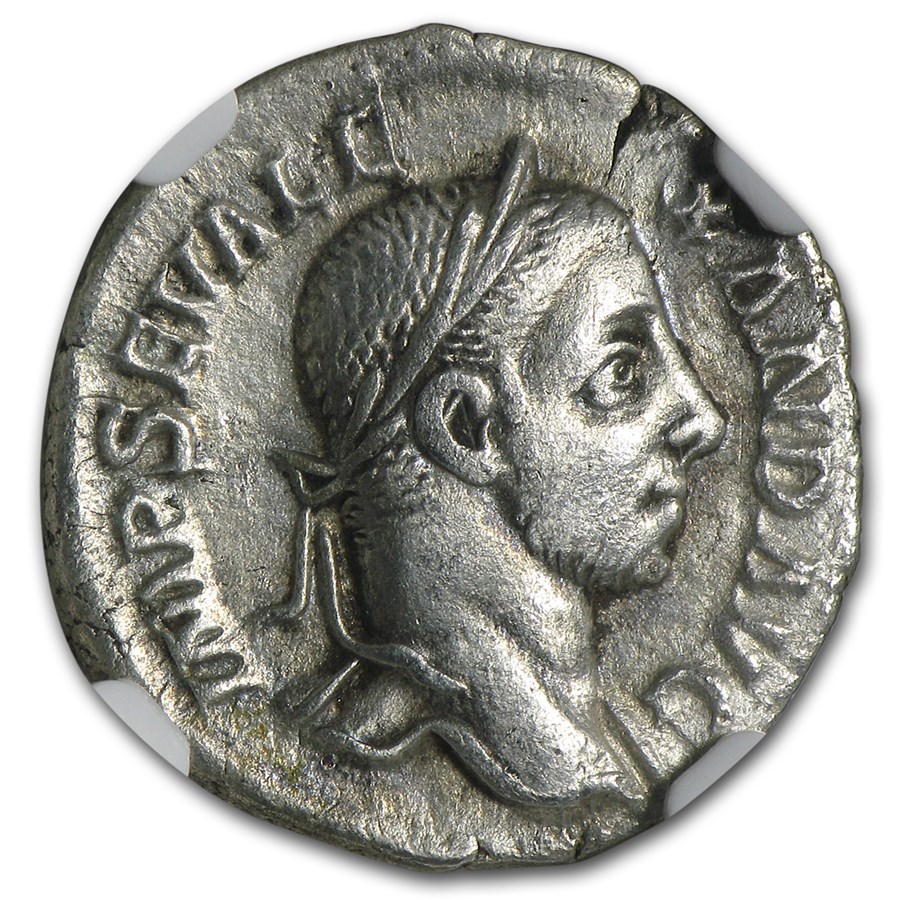 Rome AR Denarius Sev Alexander 222-235 AD VF NGC (Random Coin)