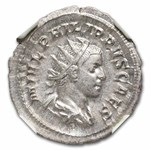 Rome AR Double Denarius Philip II (247-249 AD) AU NGC (Random)