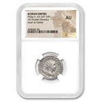 Rome AR Double Denarius Philip II (247-249 AD) AU NGC (Random)