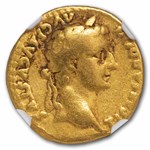 Rome AV Aureus Tiberius 14-37 AD Fine NGC (Tribute Penny)