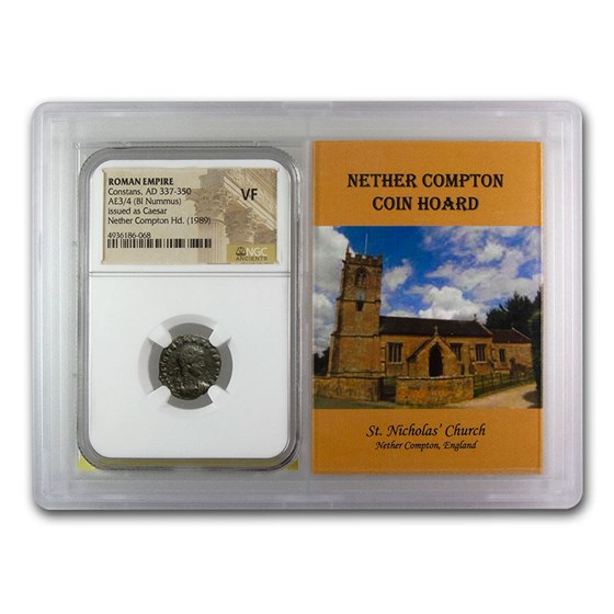 Rome BI Nummus Constans 337-350 AD VF NGC (Nether Compton Vault) Rome BI Nummus Constans 337-350 AD VF NGC (Nether Compton Vault)