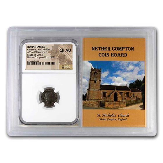 Rome BI Nummus Constans Ch AU NGC (Nether Compton Vault) Rome BI Nummus Constans Ch AU NGC (Nether Compton Vault)