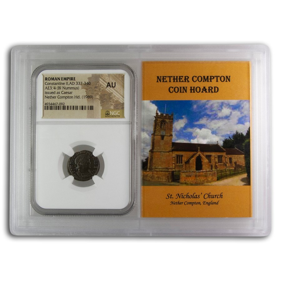 Rome BI Nummus Constantine II AU NGC (Nether Compton Vault)