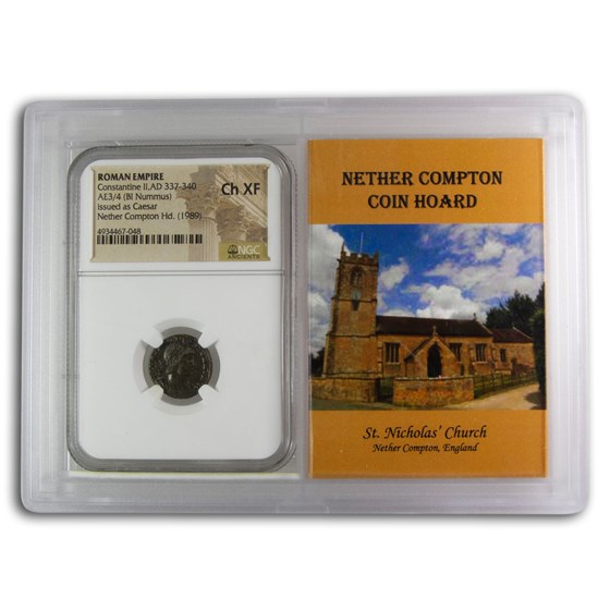 Rome BI Nummus Constantine II Ch XF NGC (Nether Compton Vault) Rome BI Nummus Constantine II Ch XF NGC (Nether Compton Vault)