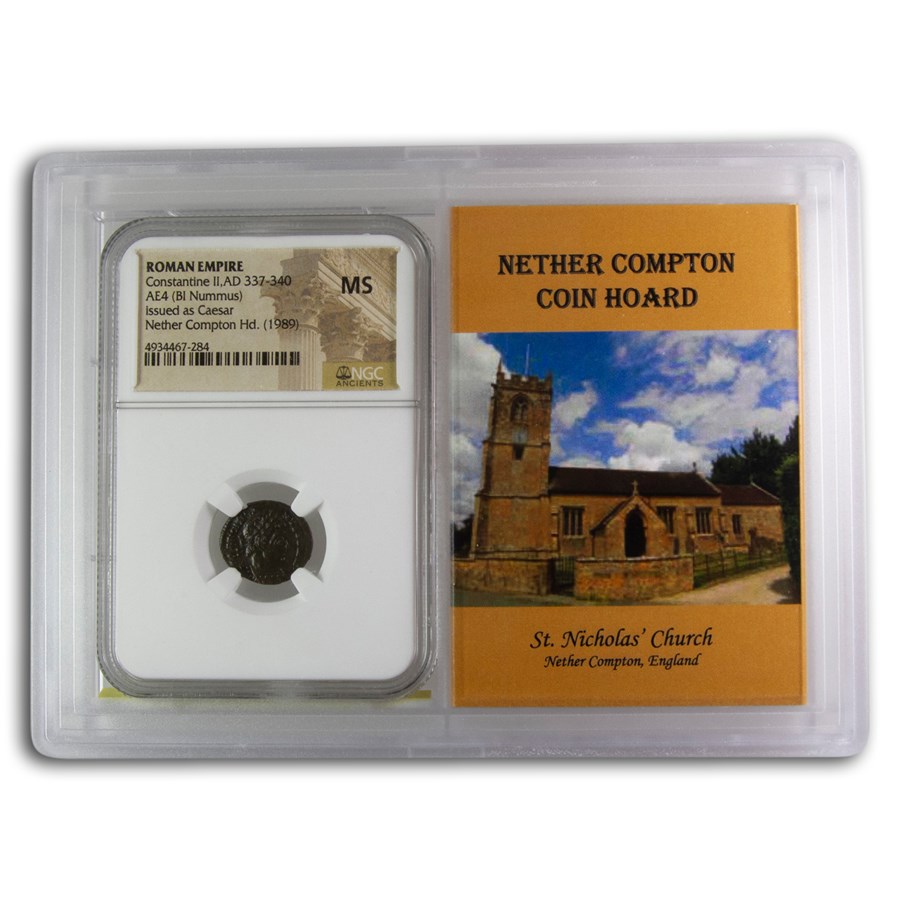 Rome BI Nummus Constantine II MS NGC (Nether Compton Vault)
