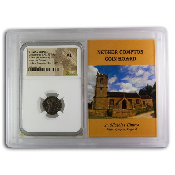 Rome BI Nummus Constantius II AU NGC (Nether Compton Vault) Rome BI Nummus Constantius II AU NGC (Nether Compton Vault)