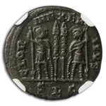 Rome BI Nummus Constantius II Ch XF NGC (Nether Compton Vault)