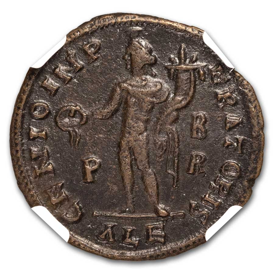 Rome BI Reduced Nummus Galerius 305-311 AD Ch VF NGC (Random)
