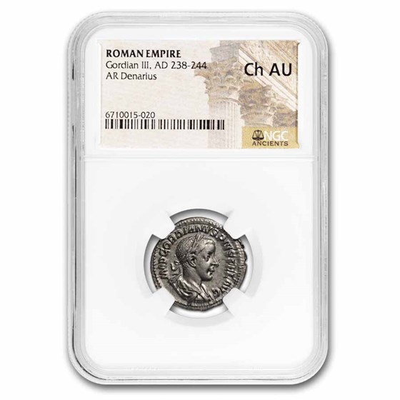 Rome Dbl Denarius Gordian III 238-244 AD Ch AU NGC (Random Coin) Rome Dbl Denarius Gordian III 238-244 AD Ch AU NGC (Random Coin)