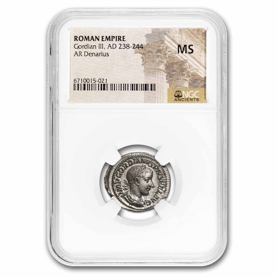 Rome Dbl Denarius Gordian III 238-244 AD MS NGC (Random Coin)