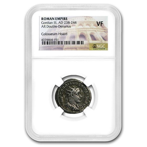 Rome Dbl Denarius Gordian III (238-244 AD) VF NGC (Random Coin) Rome Dbl Denarius Gordian III (238-244 AD) VF NGC (Random Coin)
