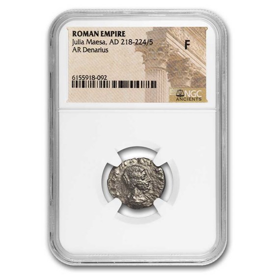 Rome Silver Denarius Julia Maesa 218-25 AD Fine NGC (Random Coin) Rome Silver Denarius Julia Maesa 218-25 AD Fine NGC (Random Coin)